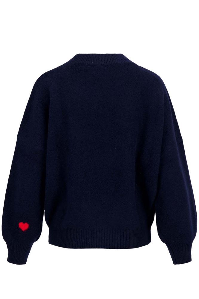 TRUI MET HARTJE DETAIL 0305 030 7199 DONKERBLAUW/ROOD